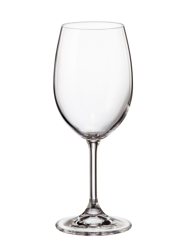 SYLVIA-0-350 ml-6 COPAS VINO-C CRISTAL DE BOHEMIA