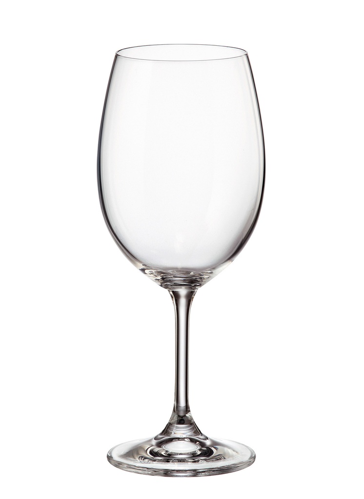 SYLVIA-0-450 ml-6 COPAS VINO-C CRISTAL DE BOHEMIA