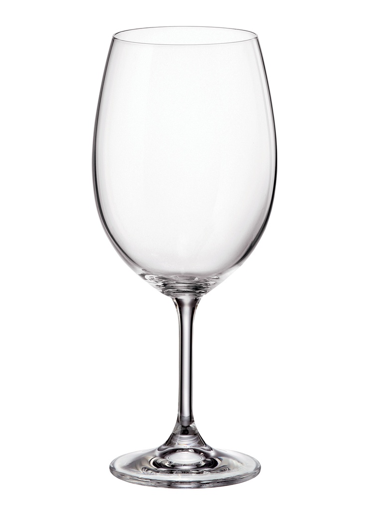 SYLVIA-0-580 ml-6 COPAS VINO-C CRISTAL DE BOHEMIA