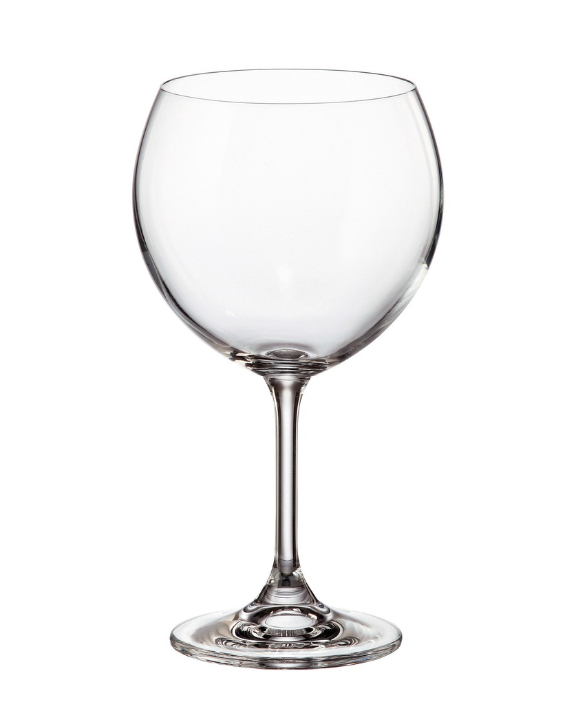 SYLVIA-0-450 ml-6 COPAS VINO-C CRISTAL DE BOHEMIA