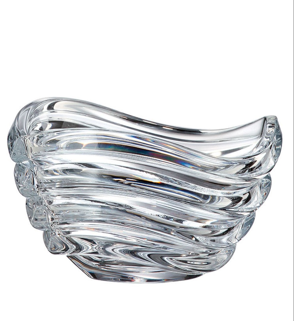 WAVE-0-165 ml-BOWL-C CRISTAL DE BOHEMIA