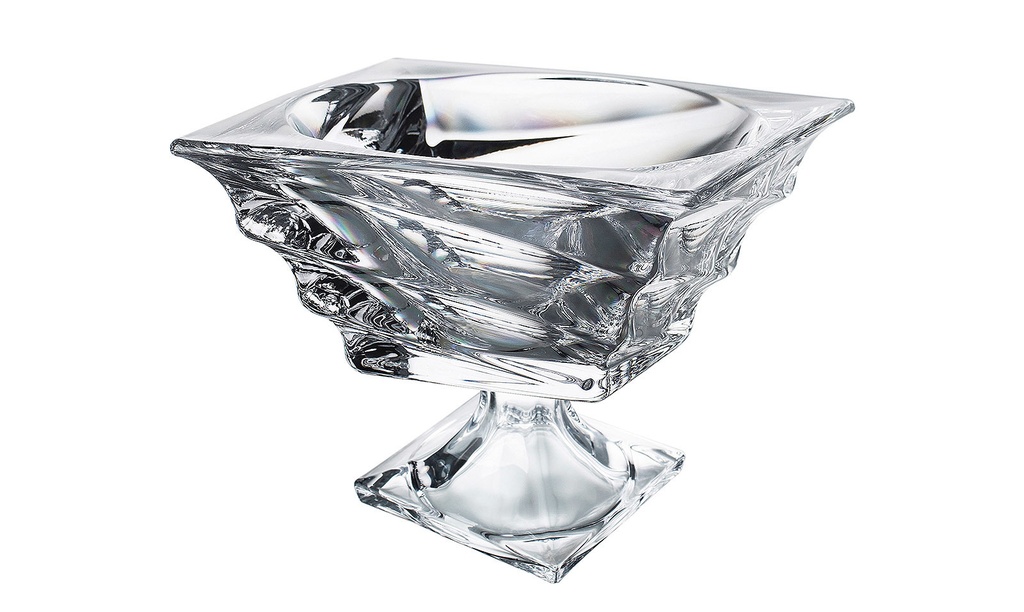 CASABLANCA-0-245 ml-BOWL CON PIE-CRYSTALITE BOHEMIA CRISTAL