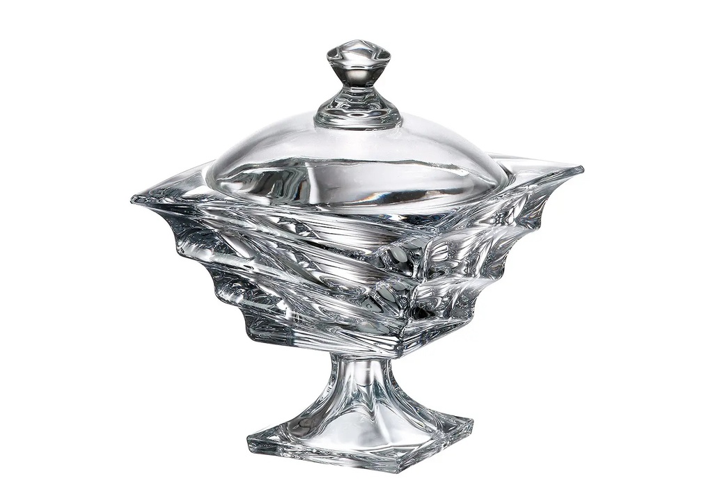 CASABLANCA-0-245 ml-CAJA CON PIE-CRYSTALITE BOHEMIA CRISTAL