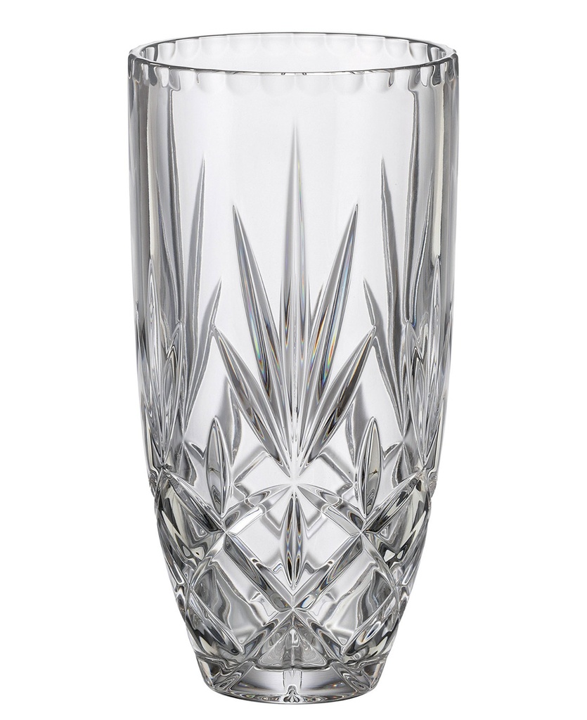 CHRISTIE-0-305 ml-FLORERO ANCHO-C CRISTAL DE BOHEMIA