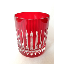 [204778] CRISTAL DE ROCA PARIS-ROJO OSCURO-320 ml-VASO WHISKY-BOHEMIA CRISTAL