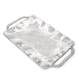 [205478] PEARL-PLATEADO-44x30 cm-BANDEJA PERLA 7336 BEATRIZ BALL