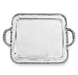[204853] PEARL-PLATEADO-46x26 cm-BANDEJA DAVID 5818 BEATRIZ BALL