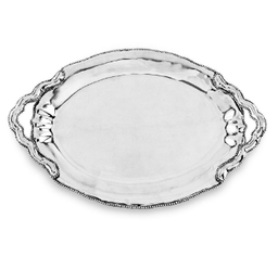 [204897] PEARL-PLATEADO-48x33 cm-BANDEJA DENISSE OVALADA BEATRIZ BALL