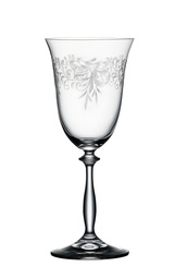 [204248] ROMANCE-PANTOGRAFIADO-350 ml-6 COPAS VINO-BOHEMIA CRISTAL