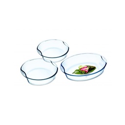 [202578] SIMAX-0-1,0/1,5/2,0 l-SET 3 CASEROLAS REDONDAS-BOHEMIA CRISTAL