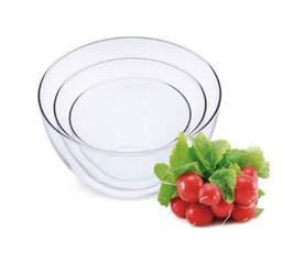 [204292] SIMAX-0-2.5  + 1.3 + 0.5  l-SET BOWLS-BOHEMIA CRISTAL
