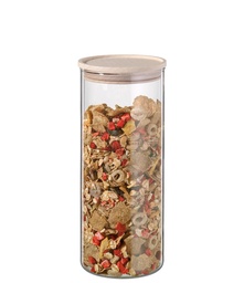 [204281] SIMAX-MADERA-1400ml-CONTENEDOR CON TAPA-BOHEMIA CRISTAL