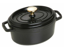 [201474] STAUB-HIERRO FUNDIDO-NEGRO-11 cm-COCOTTE OVALADO