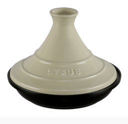 [201503] STAUB-HIERRO FUNDIDO-CREMA-20 cm-TAGINE PEQUEÑO