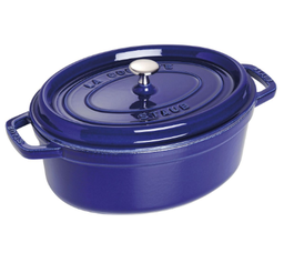 [204380] STAUB-HIERRO FUNDIDO-AZUL-29 cm-COCOTTE OVALADO