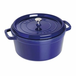 [206052] STAUB-HIERRO FUNDIDO-AZUL -28 cm-COCOTTE REDONDO