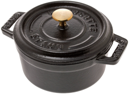 [204463] STAUB HIERRO FUNDIDO-NEGRO-10 cm-COCOTTE REDONDO
