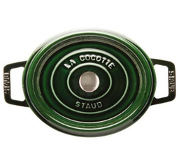 [204470] STAUB HIERRO FUNDIDO-VERDE ALBAHACA-27 cm-COCOTTE OVALADO