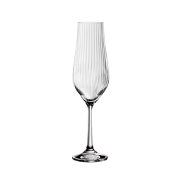 [204251] TULIPA-0-170 ml-6 CHAMPAGNE FLAUTA-BOHEMIA CRISTAL