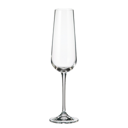 [203636] ARDEA-0-220 ml-6 CHAMPAGNE FLAUTA- C CRISTAL DE BOHEMIA