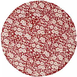 [202212] BURLEIGH-RED CALICO-21 cm-PLATO HONDO