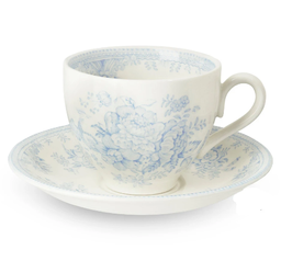 [204650] BURLEIGH-BLUE ASIATIC PHEASANTS-187 ml-TAZA DE TE CON PLATILLO