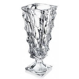 [203655] CASABLANCA-0-39 cm-FLORERO CON PIE CRYSTALITE BOHEMIA CRISTAL