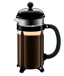 [204842] CHAMBORD-NEGRO ACERO INOX BOROSILICATO-1 L-PRENSA DE CAFÉ-BODUM