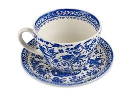 [205054] BURLEIGH-BLUE REGAL PEACOCK-420 ml-TAZA DESAYUNO Y PLATILLO