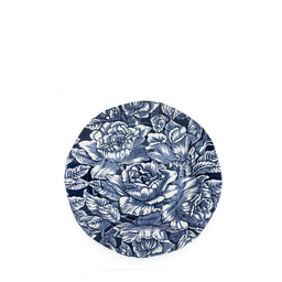 [205081] BURLEIGH-INK BLUE HIBISCUS-19 cm-PLATO PANERO