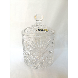 [205134] CRISTAL DE ROCA-0-185 mm-POTE DE CRISTAL CON TAPA-C CRISTAL DE BOHEMIA