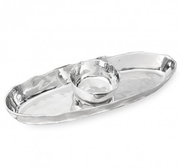 [204918] SOHO-PLATEADO-38 cm-CHIP AND DIP BROOKLYN 7393 BEATRIZ BALL