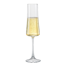 [204257] Xtra-0-210 ml-6 CHAMPAGNE FLAUTA-BOHEMIA CRISTAL