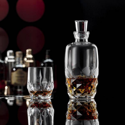 [204218] BAR SELECTION-0-1050 ml + 300 ml-SET WHISKY 3 PIEZAS-BOHEMIA CRISTAL