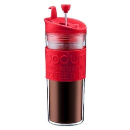 [206220] TRAVEL PRESS-ROJO-350 ml-PRENSA CAFÉ EXTRA TAPA-BODUM