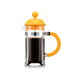 [206224] CAFFETTIERA-AMARILLO PLASTICO-350 ml-PRENSA DE CAFÉ 3 TAZAS-BODUM