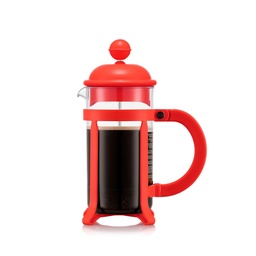 [206244] JAVA-ROJO BOROSILICATO-350ml-PRENSA DE CAFE 3 TAZAS-BODUM