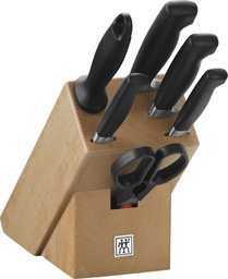 [207229] ZWILLING-FOUR STAR--BAMBOO-0-SET DE CUCHILLOS CON BLOQUE 7 PIEZAS