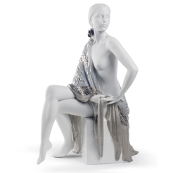 [205481] LLADRO-LUSTRE PLATA-0-DESNUDA CON MANTON