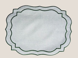 [207363] MAOLI-LINO-VERDE-0-SET AMERICANO DE 6 INDIVIDUALES