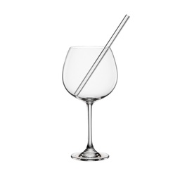 [207381] BAR SELECTION-0-680 ml-2 COPAS GIN CON BOMBILLA-BOHEMIA CRISTAL