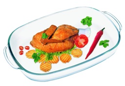 [207421] SIMAX-0-404*260mm-FUENTE DE HORNO RECTANGULAR-BOHEMIA CRISTAL