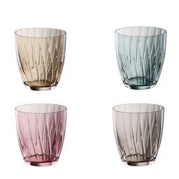 [207436] VIVA MILANO-0-260 ml-4 VASOS-BOHEMIA CRISTAL