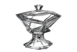 [207558] ORIGAMI-0-235 ml-CAJA CON PIE-C CRISTAL DE  BOHEMIA