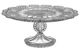 [207461] CHRISTIE-0-325 ml-TORTERA CON PIE-C CRISTAL DE BOHEMIA